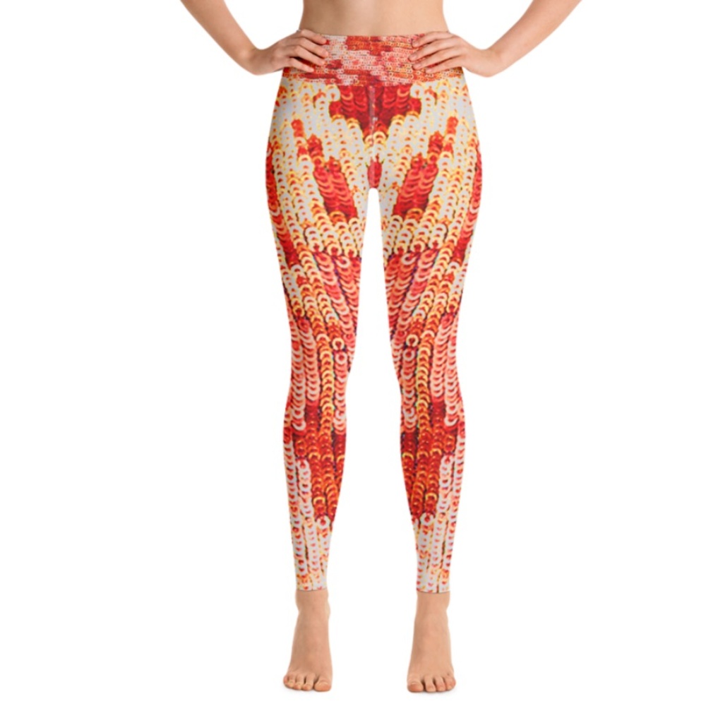 Ventcri Zee Fire Ombré Sequin Print Leggings